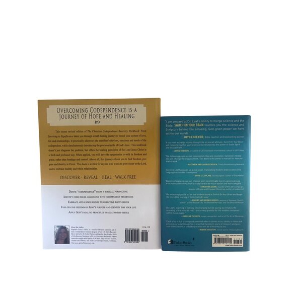 The Christian Codependence Recovery Workbook & Switch On Your Brain Book Set - Picture 3 of 6